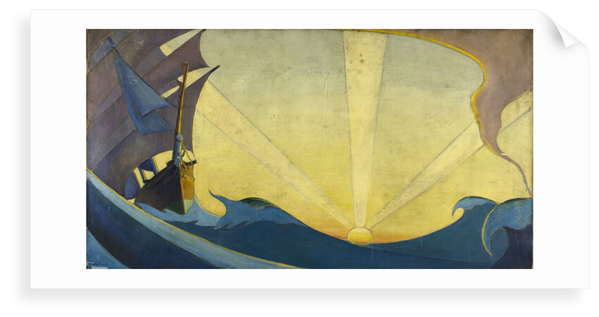 'Cutty Sark' at sunset by John Everett