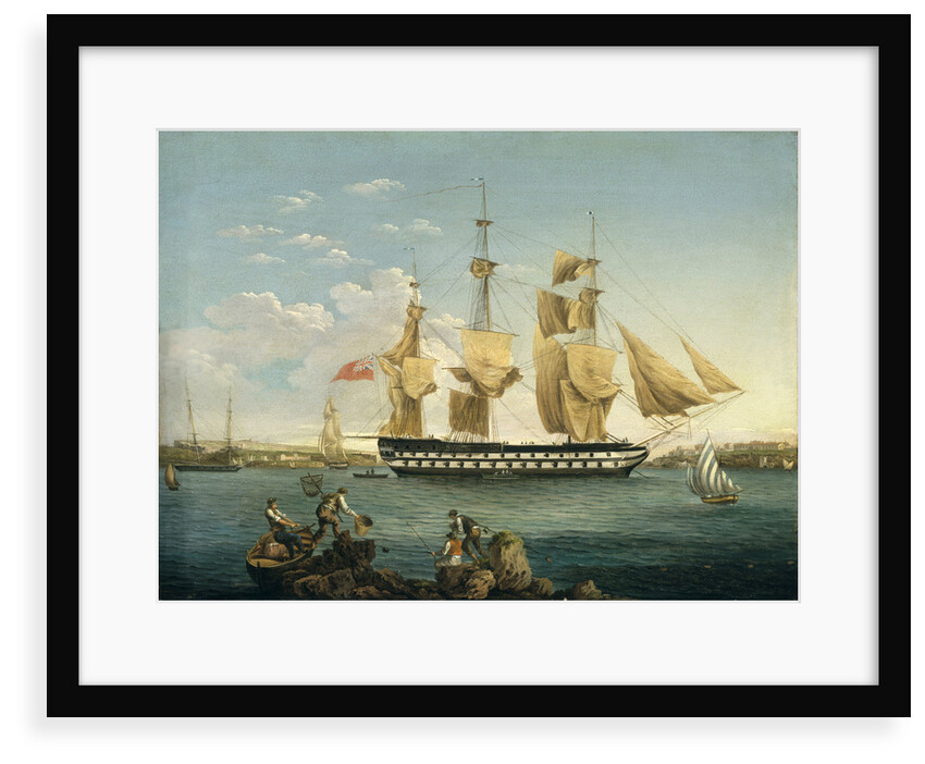 HMS 'Duncan' at Mahon by William Anderson