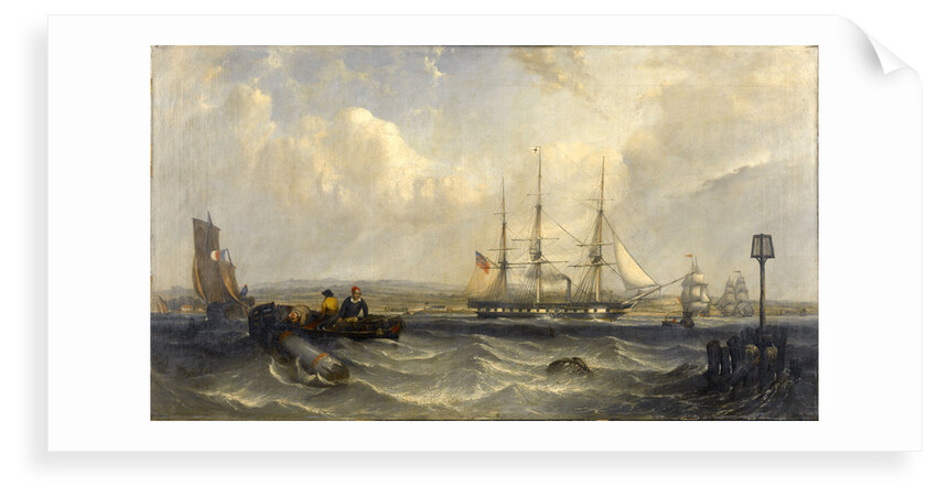 The steam auxiliary Indiaman 'Earl of Hardwick' under way by G. W. Butland