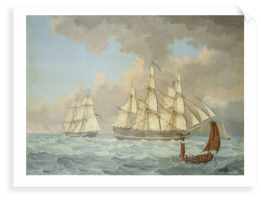 The East Indiaman 'East Indian' by Thomas Binks