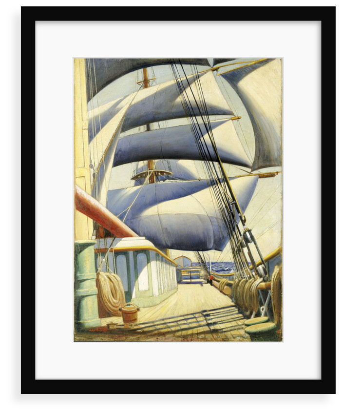 A view of the 'Endymion' aft in fair weather by John Everett