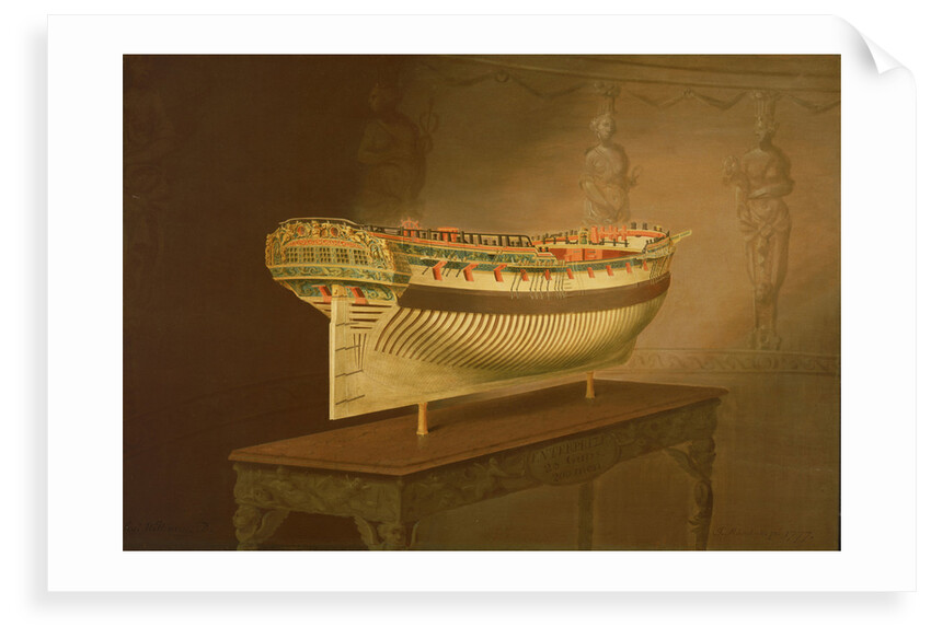 A model of HMS 'Enterprise' by Joseph Marshall