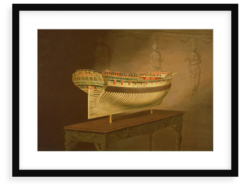 A model of HMS 'Enterprise' by Joseph Marshall