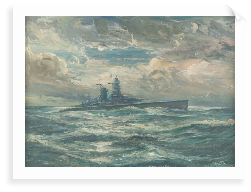 The German cruiser 'Admiral Graf Spee' by Gerhard Ulpts
