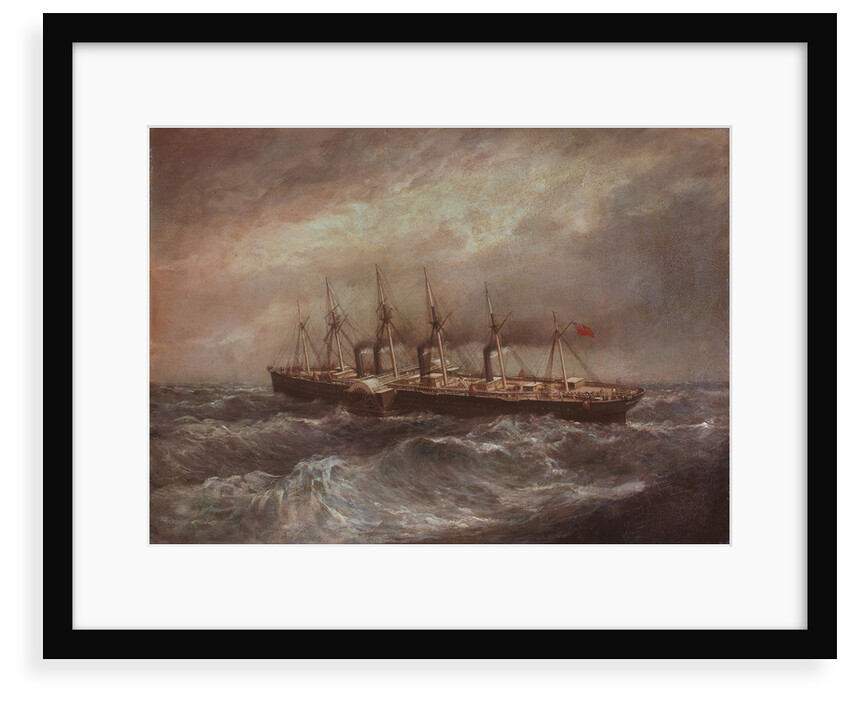 The steamship 'Great Eastern' (1858) laying the first successful Atlantic cable by Henry Clifford