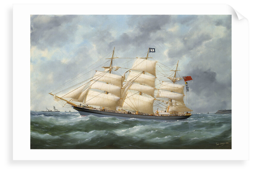 The ship 'Haddon Hall' by Marie Edouard Adam