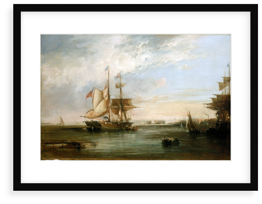 The yacht 'Isabel' Lying off Deptford by George Chambers the Elder