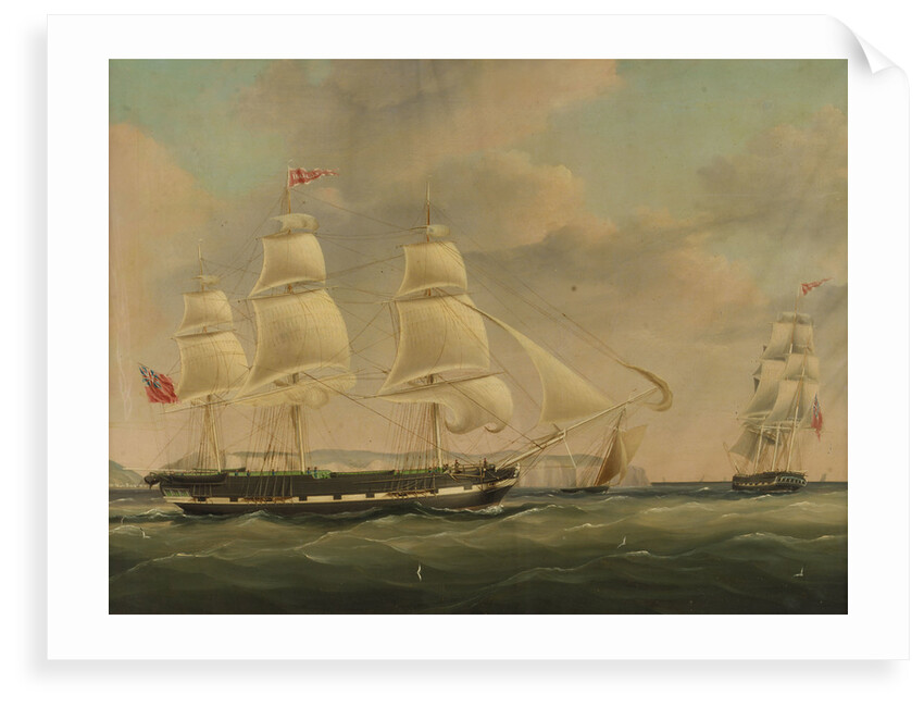 The ship 'Isabella' at sea by John Wilson Carmichael