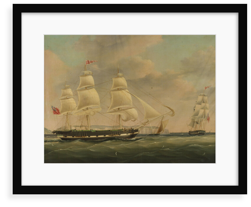 The ship 'Isabella' at sea by John Wilson Carmichael