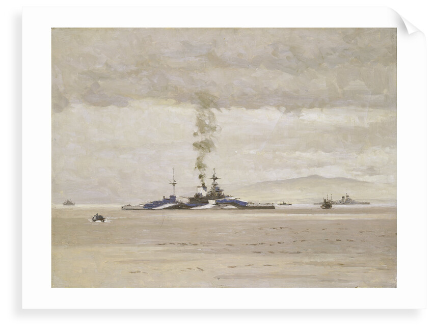 HMS 'Malaya' by Norman Wilkinson