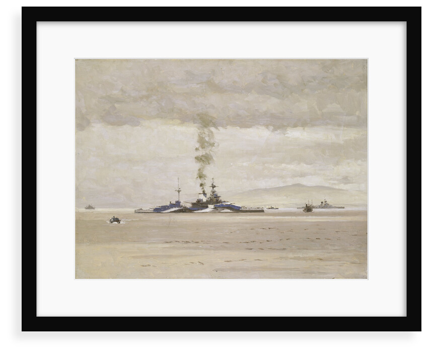 HMS 'Malaya' by Norman Wilkinson