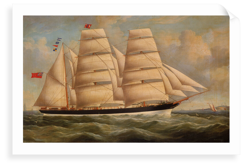 The barque 'Minero' by Richard B Spencer