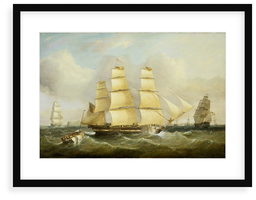 The ship 'Morley' and other vessels by William Adolphus Knell