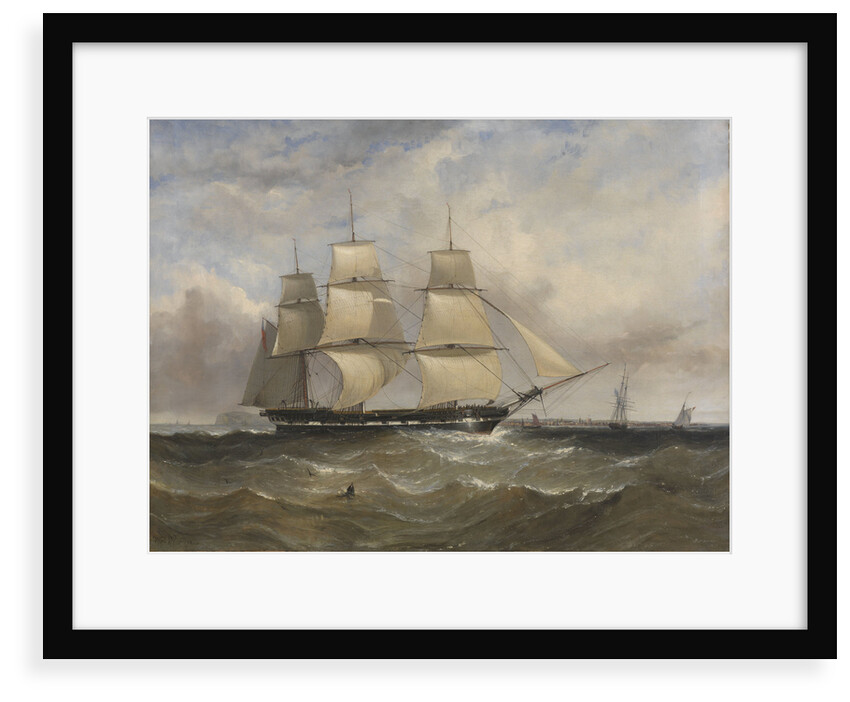 The ship 'Mountstewart Elphinstone' offshore by William Adolphus Knell