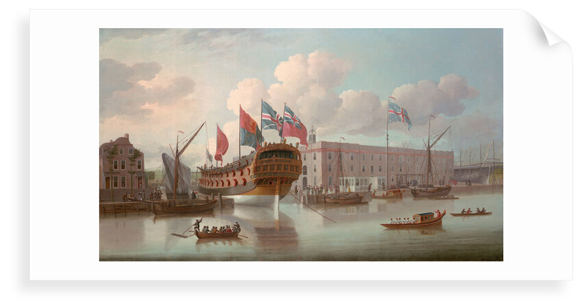 The frigate HMS 'Northumberland' by H.J. Morgan