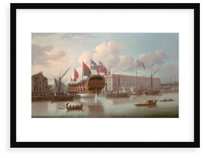 The frigate HMS 'Northumberland' by H.J. Morgan