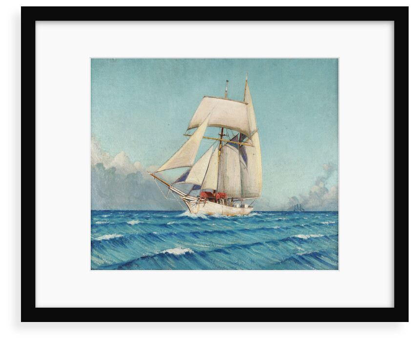 The topsail schooner 'Notre Dame de Bonne Nouvelle' by John Everett
