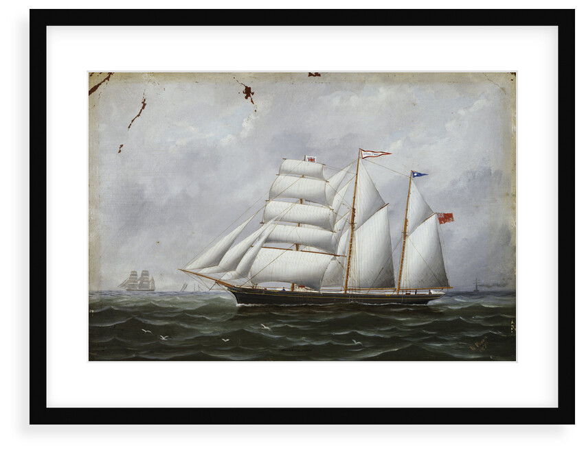 The schooner 'Ocean Swell' by W. Pearn