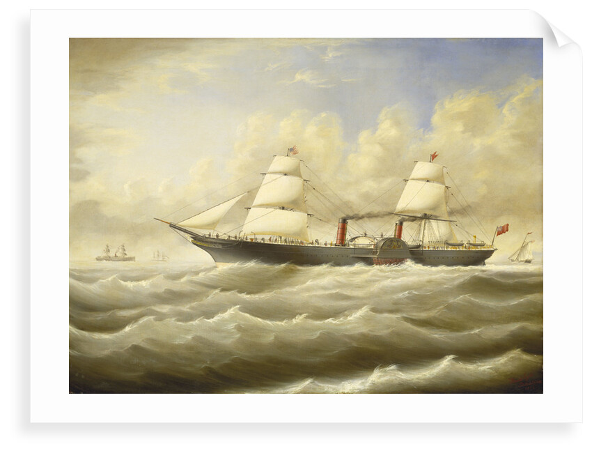The steamship 'Persia' in a breeze by D. Lyle
