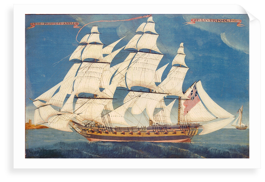 The packet 'Princess Amelia' by British School