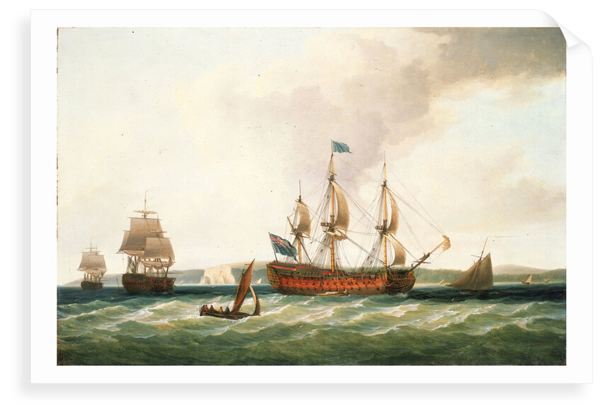 The 'St. George' and other vessels by Dominic Serres the Elder