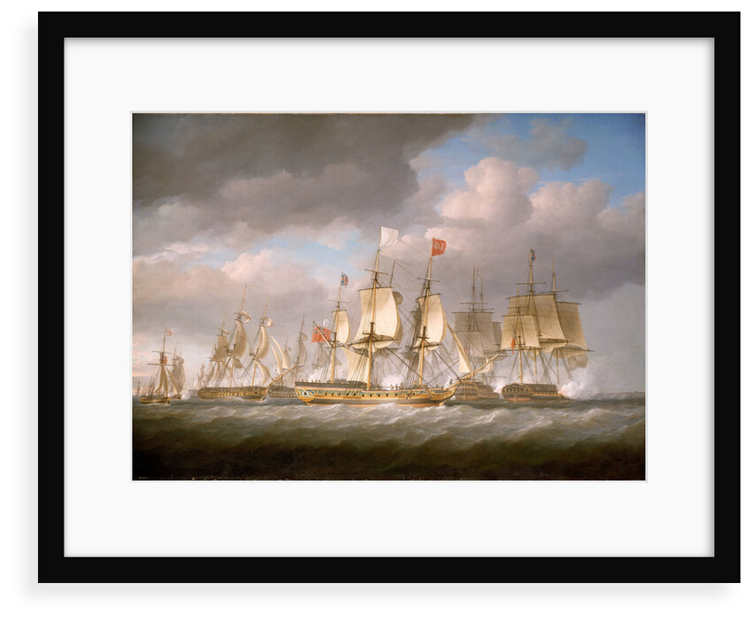 The 'Royal Sovereign' conveying Louis XVIII to France, 24 April 1814 by Nicholas Pocock