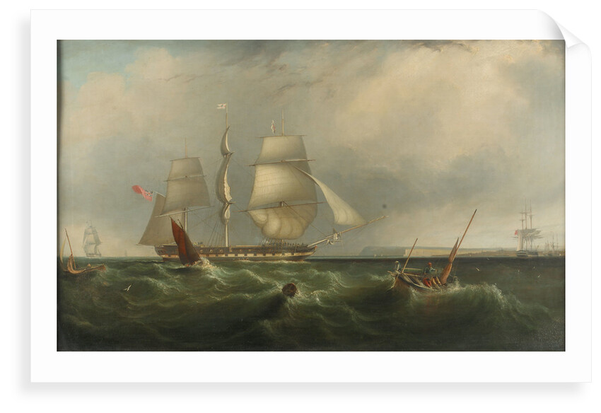 The Indiaman 'Seringapatam' arriving home by G. W. Butland