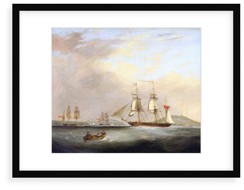 HMP Brig 'Sheldrake', Lt Passingham entering Falmouth harbour by Nicolas Matthew Condy