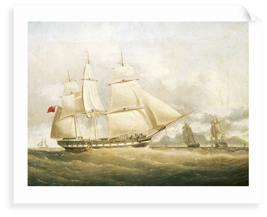 The ship 'Sir Edward Paget' (1822) by William John Huggins