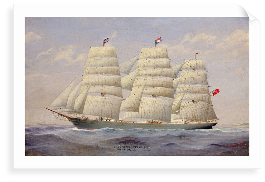 The tea clipper 'Thermopylae' by F.I. Sorensen