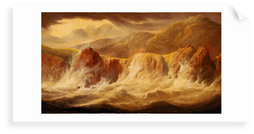 Salvage of stores and treasure from HMS 'Thetis' at Cape Frio by John Christian Schetky