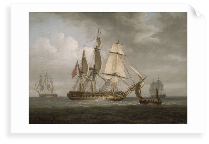 The Frigate 'Triton' and other vessels by Nicholas Pocock