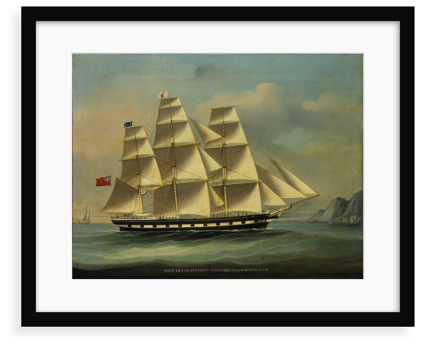 The barque 'Troas' by Chinese School