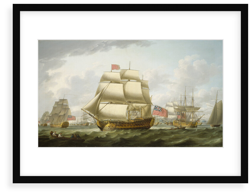 The 'Victory' sailing from Spithead by Robert Dodd