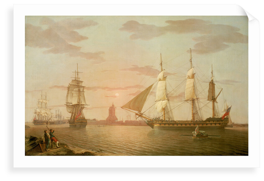 The East Indiaman ''Warley'' by Robert Salmon