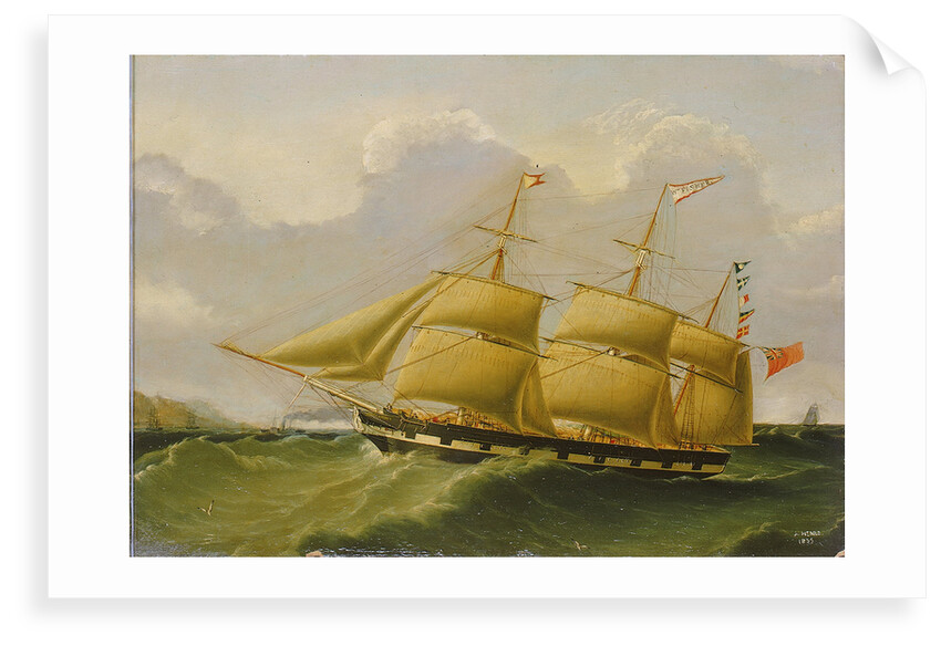 The barque 'William Fisher' by Joseph Heard