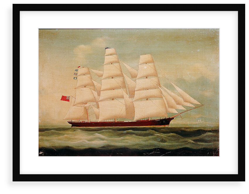 The ship 'Windhover' by British School