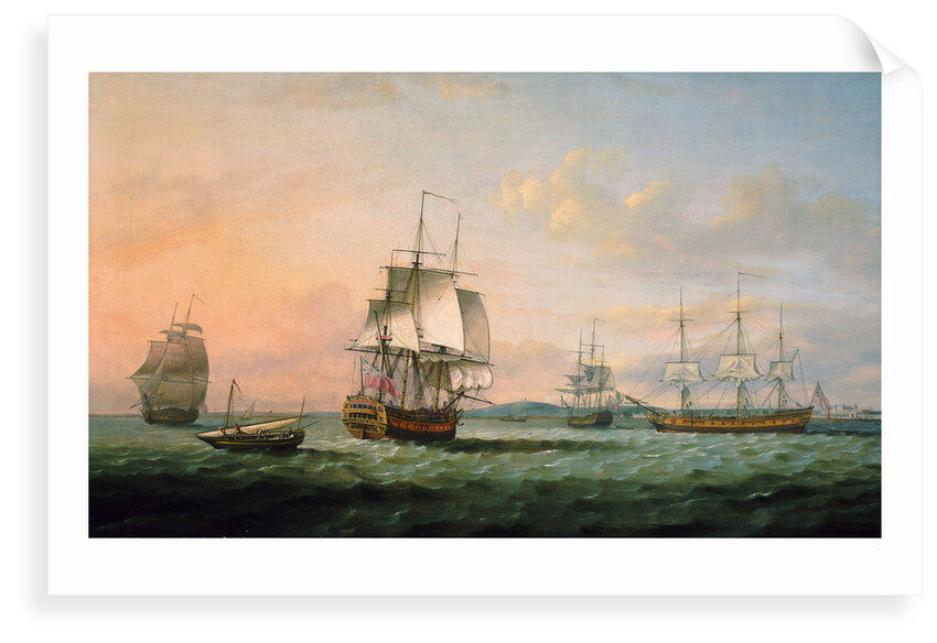 The East Indiaman 'York' and other vessels by Thomas Luny