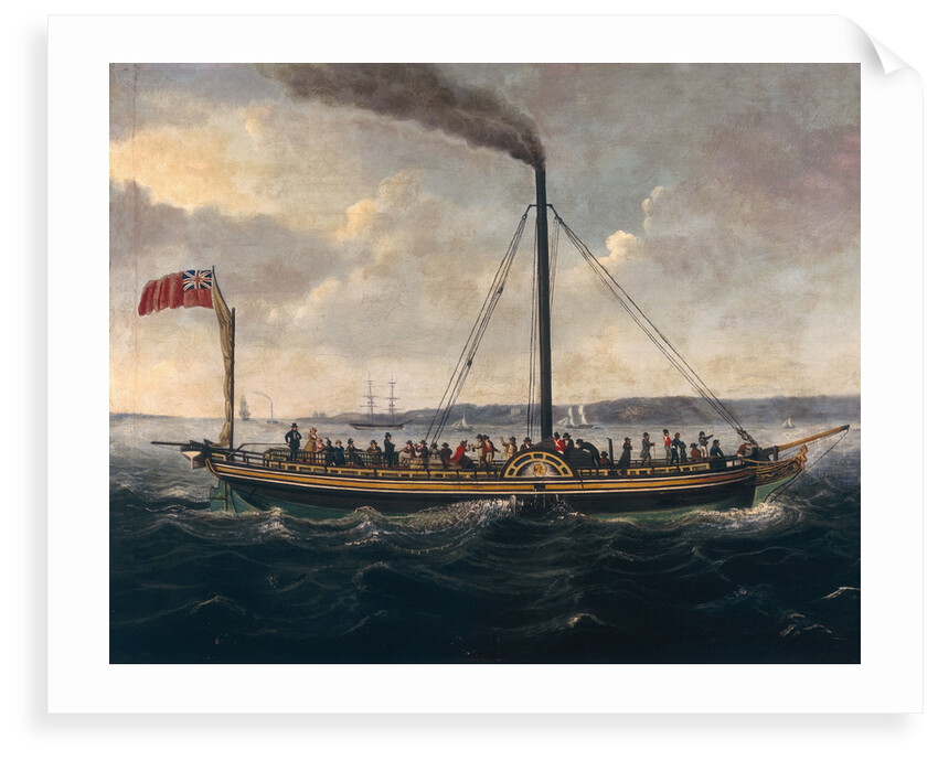 The paddle steamer 'British Queen' by British School