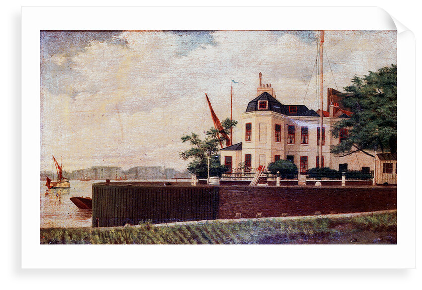 Pierhead House at the Shadwell entrance to London Docks, 1896 by C. W. Fleetwood