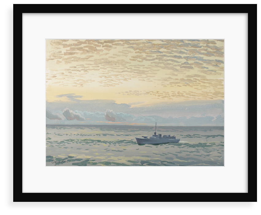 A rescue motor launch at sea by Stephen Bone