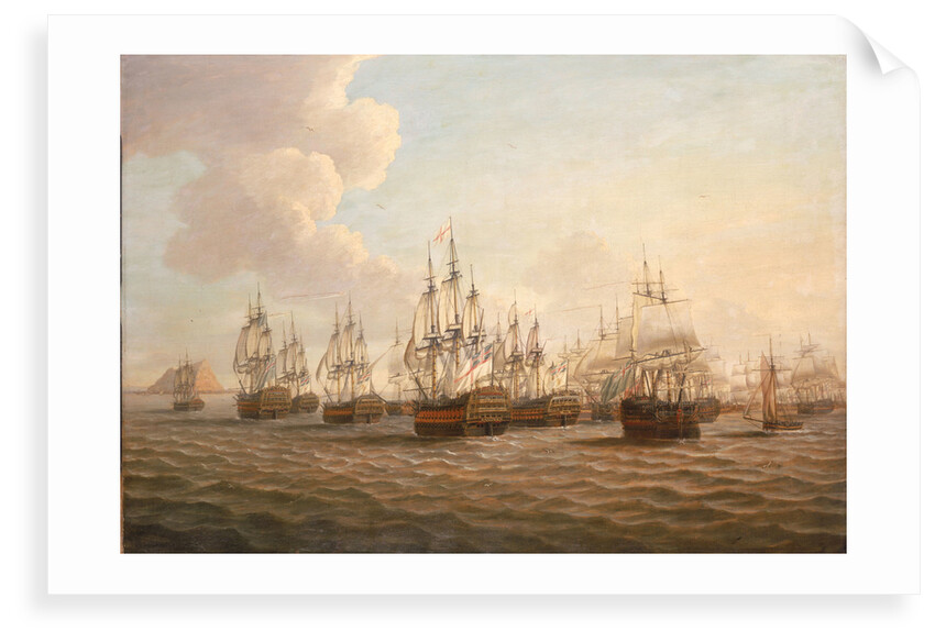 Rodney's fleet taking in prizes after the Moonlight Battle, 16 January 1780 by Dominic Serres the Elder