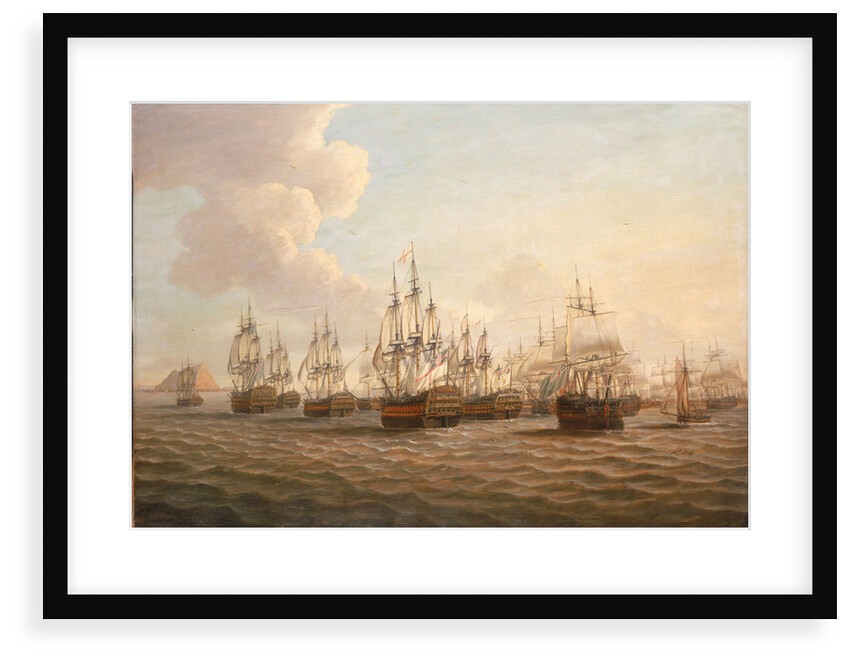 Rodney's fleet taking in prizes after the Moonlight Battle, 16 January 1780 by Dominic Serres the Elder