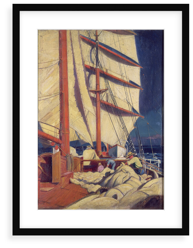 A scene from the deck of the 'Birkdale' by John Everett