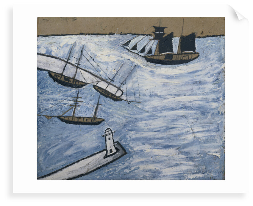 St Ives Harbour, Cornwall by Alfred Wallis