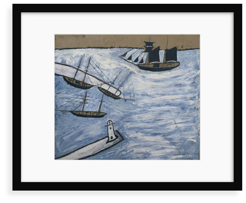St Ives Harbour, Cornwall by Alfred Wallis