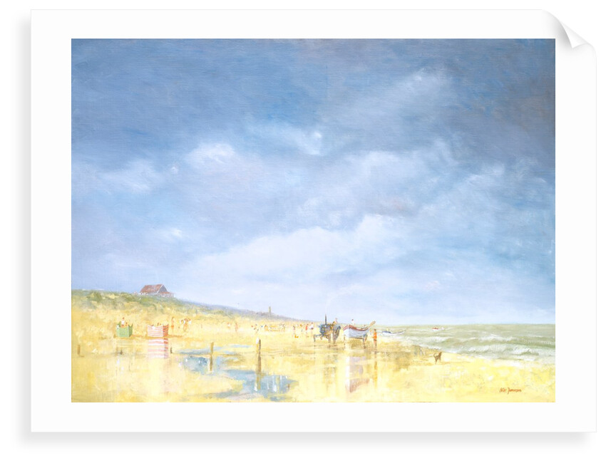 Crab boats at Happisburgh on the Norfolk coast by Peter Jamieson