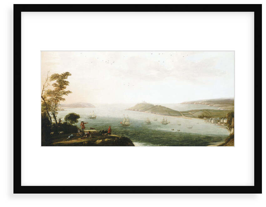 A view of Falmouth harbour by Hendrick Danckerts