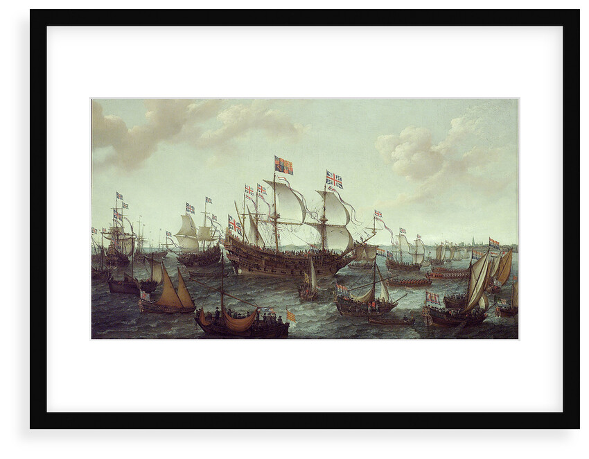 The arrival of the Elector Palatine at Flushing, 29 April 1613 by Adam Willaerts