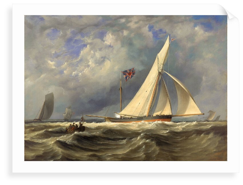 The 193 ton yacht 'Alarm' in a light swell by JM Gilbert